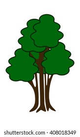 isolated simple shrub, isolated green shrub