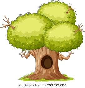 Isolación de una ilustración de un árbol simple