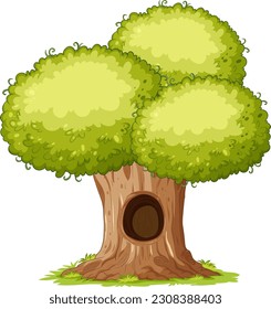 Isolación de una ilustración de un árbol simple