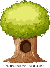 Isolación de una ilustración de un árbol simple
