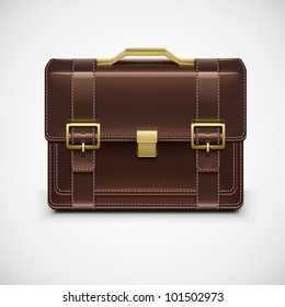 isolated single briefcase vector