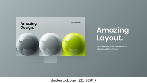 Isolated site screen design vector concept. Simple desktop mockup presentation template.
