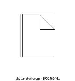 isolated size icon on white background