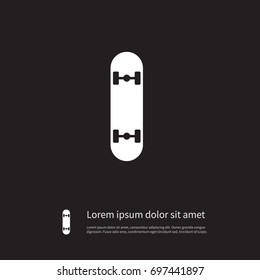 Isolated Skate Icon. Skateboard Vector Element Can Be Used For Skate, Skateboard, Freestyle Design Concept.
