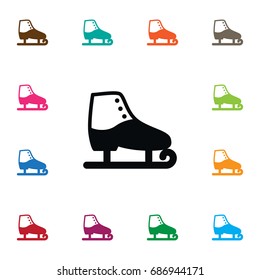 Isolated Skating Icon. Ice Boot Vector Element Can Be Used For Skating, Ice, Boot Design Concept.