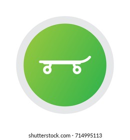Isolated Skating Icon Symbol On Clean Background. Vector Skateboard Element In Trendy Style.