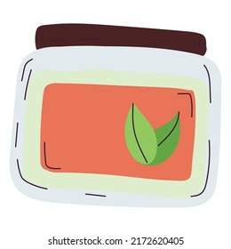 Isolated sketch of a body lotion Vector