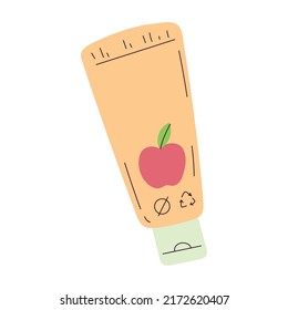 Isolated sketch of a body lotion Vector