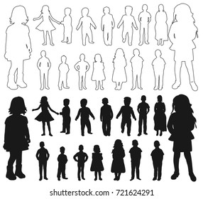 Isolated Sketch Children Collection Stock Vector (Royalty Free ...