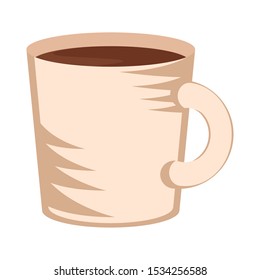 Isolated sketch of a coffee cup - Vector illustration