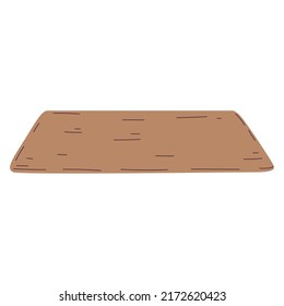 Isolated sketch of a cutting board Vector