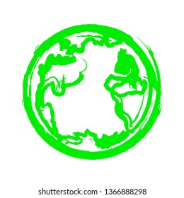 Isolated sketch of Earth. Vector illustration design
