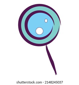 Isolated sketch of a magnifying glass Vector