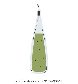 Isolated sketch of an olive oil Vector