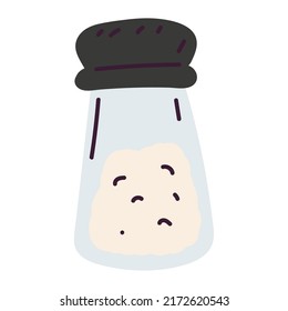 Isolated sketch of a salt shaker Vector