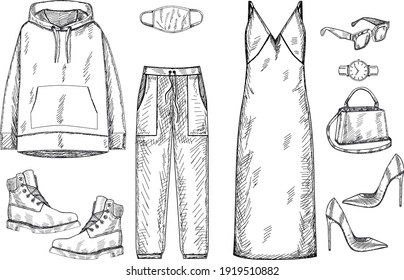 Sketches Clothes Images, Stock Photos & Vectors | Shutterstock