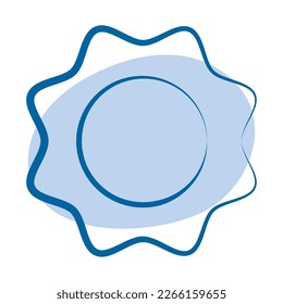 Esbozo aislado de un vector de icono solar