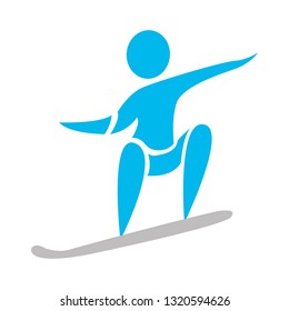 Isolated skiing people icon. Vector illustration design