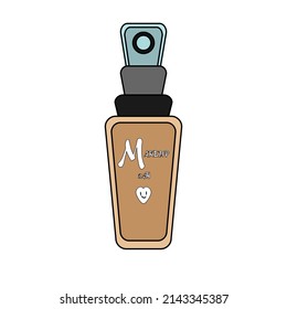 Isolated skin cream women makeup beauty vector illustration