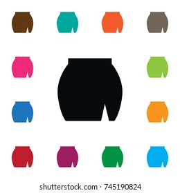 Isolated Skirt Icon. Wear Vector Element Can Be Used For Skirt, Apparel, Wear Design Concept.