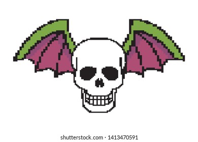 Isolated skull head design vector illustration