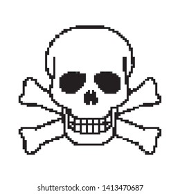 Isolated skull head design vector illustration