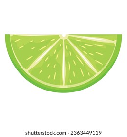 Isolated slice of lemon icon Vector
