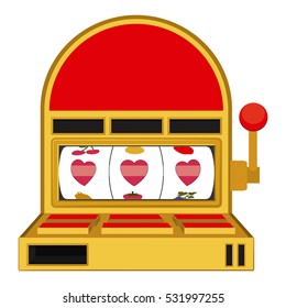Isolated slot machine design