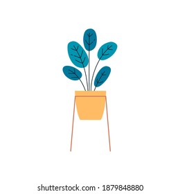 Isolated small plant household items icon- Vector