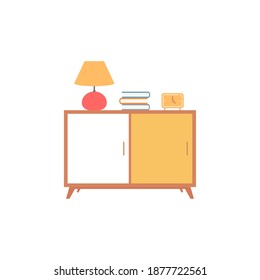 Isolated small table household items icon- Vector