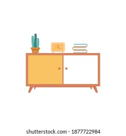 Isolated small table household items icon- Vector