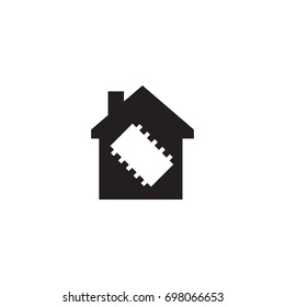 Isolated Smart House Icon Symbol On Clean Background. Vector Technology Element In Trendy Style.