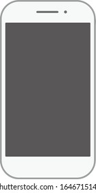 Isolated smart phone illustration material.