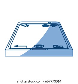 isolated smart tablet