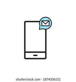 Isolated smartphone computers tecnology online icon- Vector