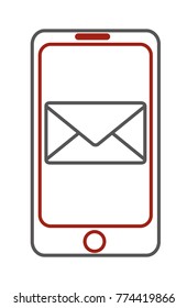 Isolated smartphone icon