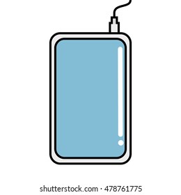 Isolated smartphone on a white background, Vector illustration