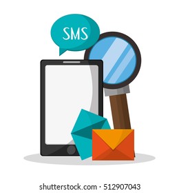 Isolated smartphone and sms design