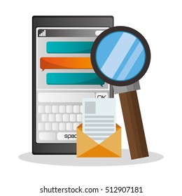 Isolated smartphone and sms design