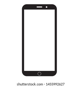 isolated smartphone vector with white background