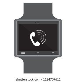Isolated smartwatch icon