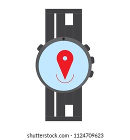 Isolated smartwatch icon