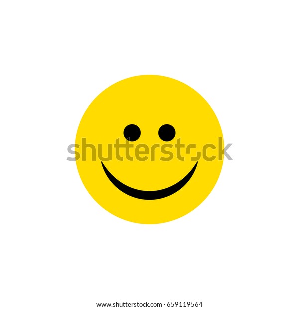 Isolated Smile Flat Icon Joy Vector Stock Vector (Royalty Free) 659119564