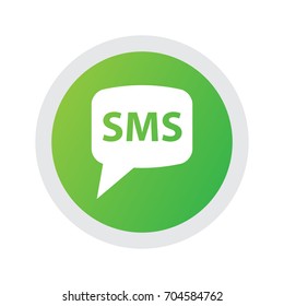 Isolated Sms Icon Symbol On Clean Background. Vector Message Element In Trendy Style.