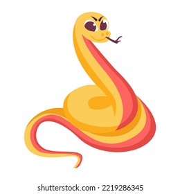 Isolated snake baby vector illustration