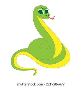 Isolated snake body baby vector illustration