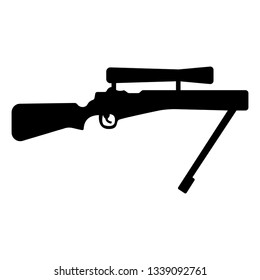 Isolated sniper rifle icon. Vector illustration design