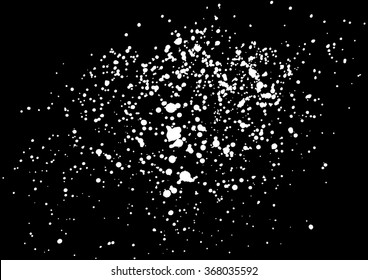 Isolated snowfall, falling snow imitation. Blow snow texture pattern on black background. Winter mood background. Winter weather. Snowstorm, snow with white snowflakes winter background. Windstorm. 