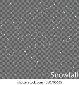 Isolated Snowfall Overlay | EPS10 Vector