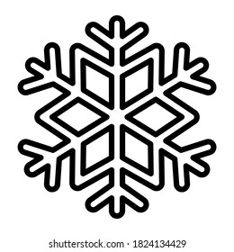 Isolierte Schneeflocke-Ikone. Weihnachtssymbol - Vektorgrafik